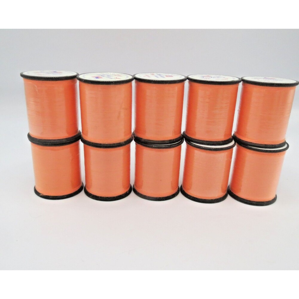 So-Fro American Heritage Neon Orange VTG Sewing Thread 10x150yds Sealed